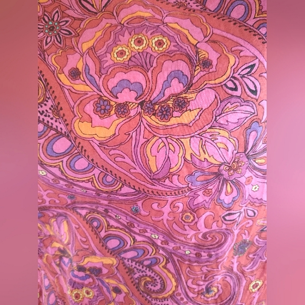 VTG Isaac Mizrahi for Target paisley floral 100% cotton dress - 8 - Picture 3 of 9